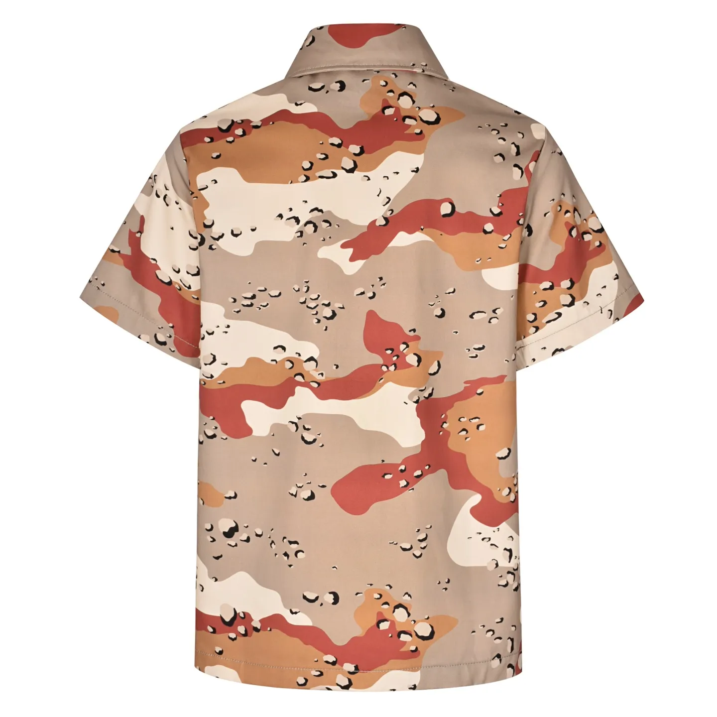 🅿️620 [Exclusive supply] CH Crow Heart Camouflage Short-Sleeved Shirt (Red) Purchased and developed by a Los Angeles agent for US$3,200. This style is made of custom-made military canvas fabric, restored 1:1 according to the original model, and printed with camouflage patterns. The customization period for the chest sex pattern stamp is 20 days, the minimum order is 1800 pieces, and the color plate is matched. The hardware buckles are all made of electroplated 925 silver material, the weight is perfectly restored, and they are aged and oxidized to black. Size:S-M-L